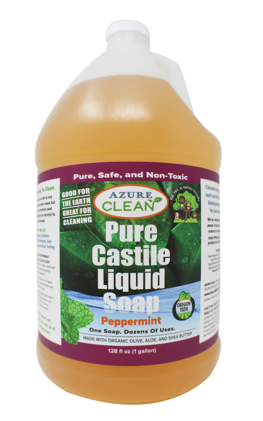 Castile Liquid Soap, Pure, Peppermint, Organic