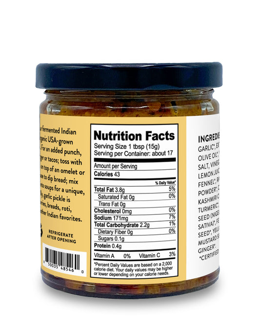 Fermented Garlic Pickle, Organic