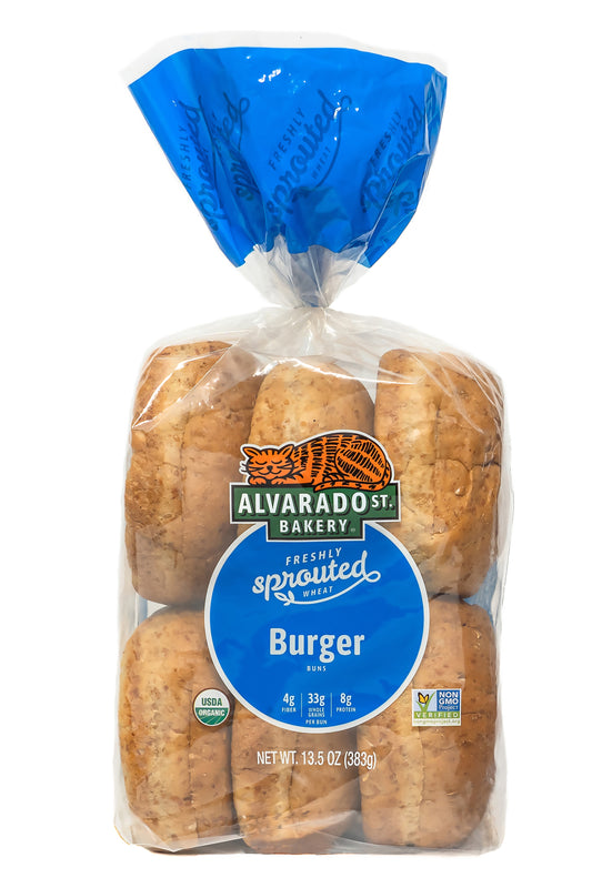 Sprouted Wheat Burger Buns, Frozen