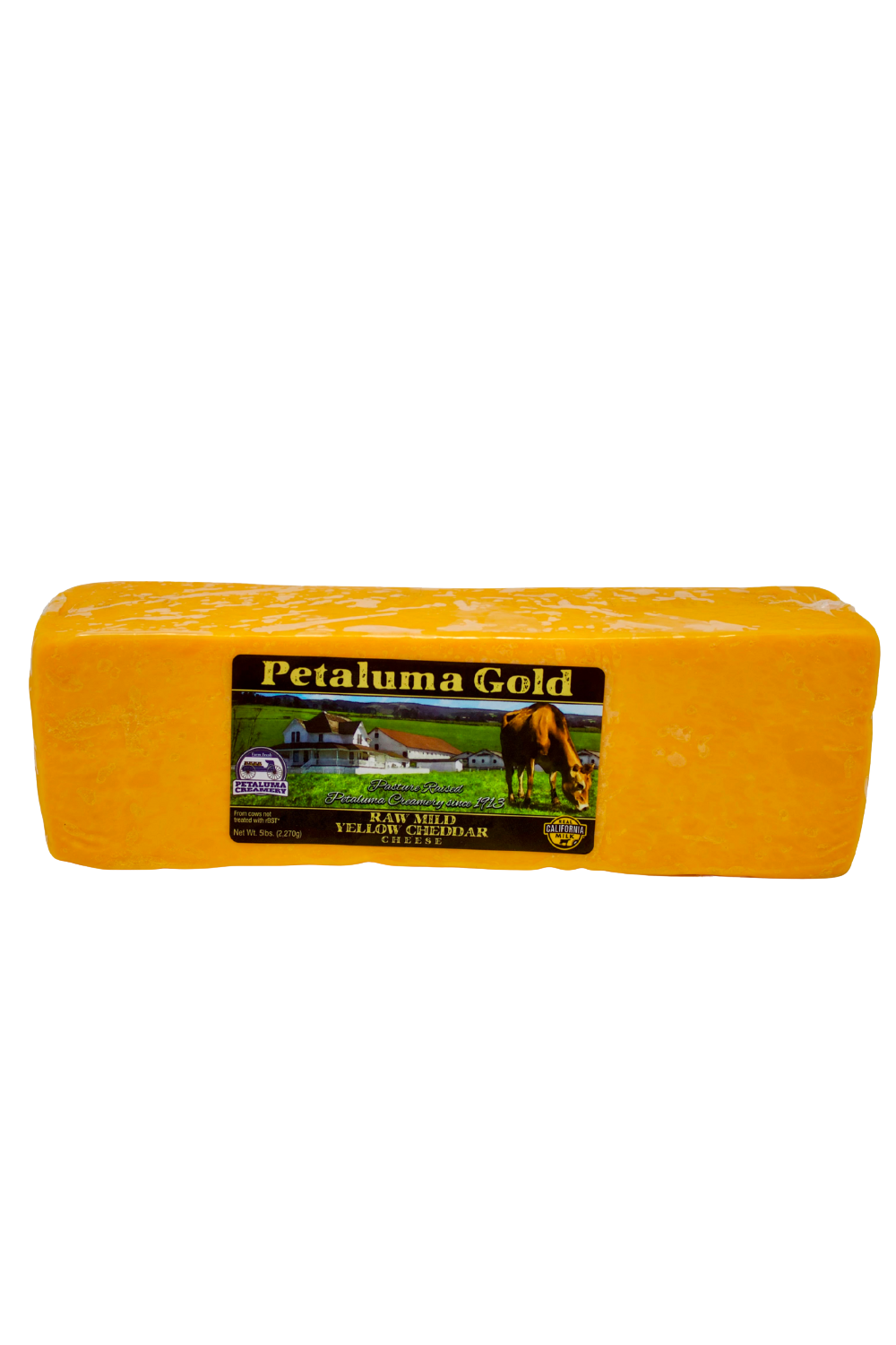 Yellow Mild Cheddar Cheese, Raw, Grass-fed, Random Weight