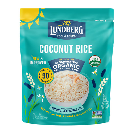 Coconut Rice, Brown, Ready to Heat, Organic