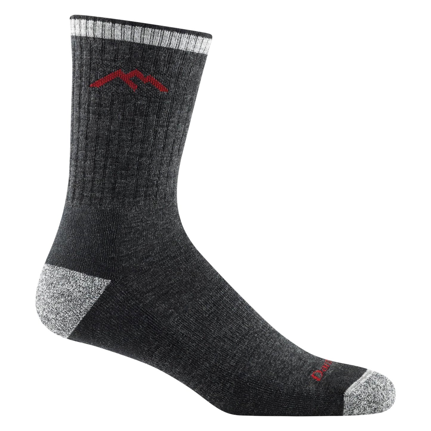 Hiker Micro Crew Sock, Merino Wool, Midweight with Cushion, Black