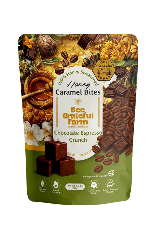 Honey Caramel Bites, Chocolate Espresso Crunch