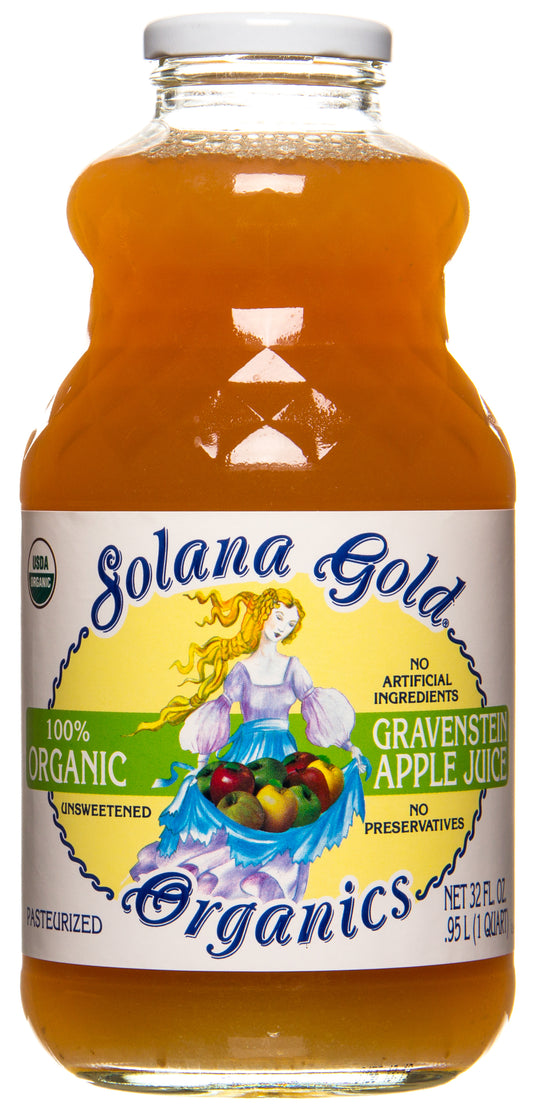 Gravenstein Apple Juice, Unfiltered, Organic