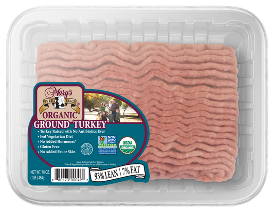 Turkey, Ground, Frozen, Organic