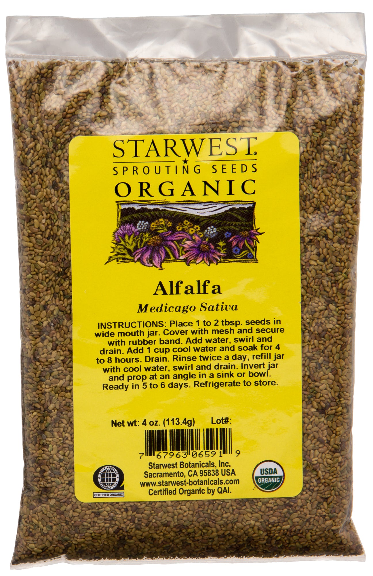 Alfalfa Sprouting Seeds, Organic
