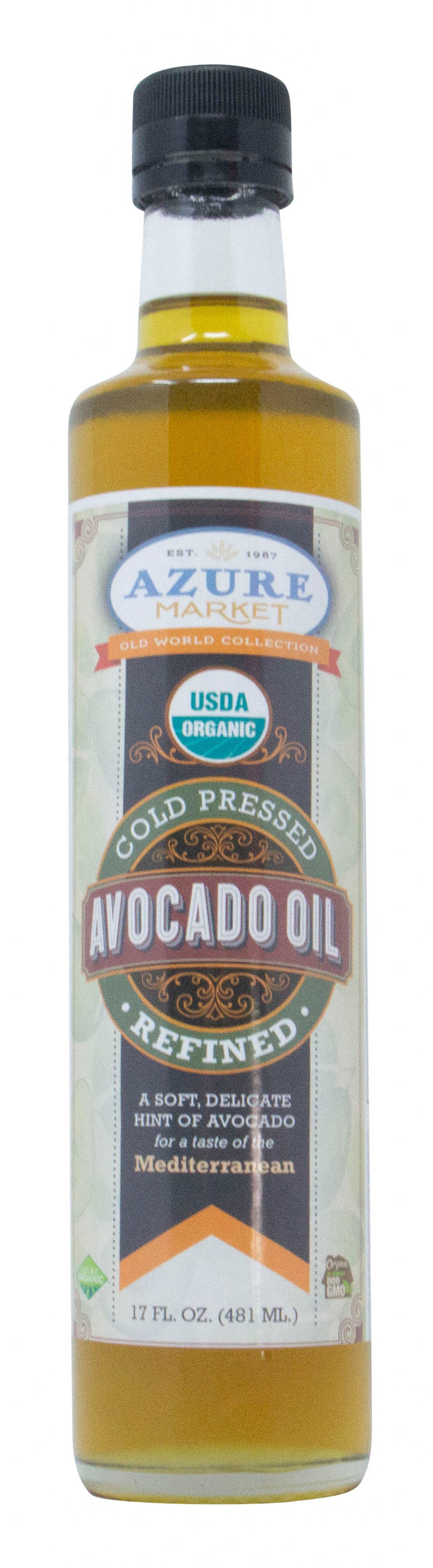 Avocado Oil, Cold Pressed, Refined, Organic
