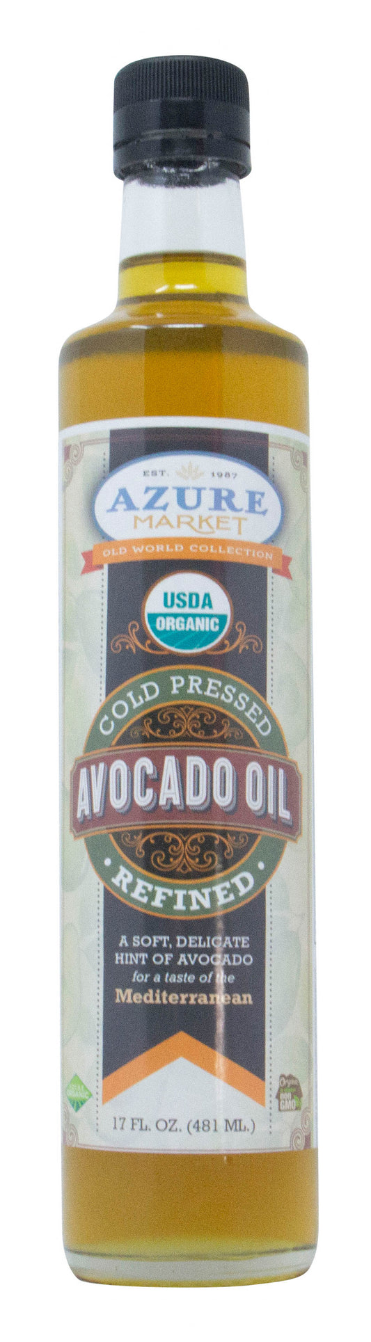 Avocado Oil, Cold Pressed, Refined, Organic
