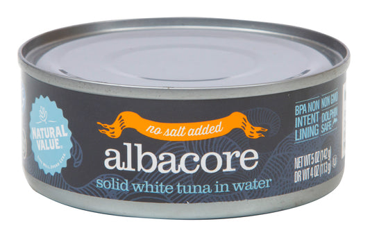 Albacore Tuna, No Salt