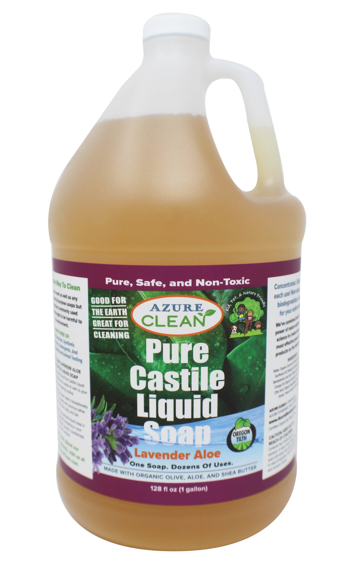 Castile Liquid Soap, Pure, Lavender Aloe, Organic
