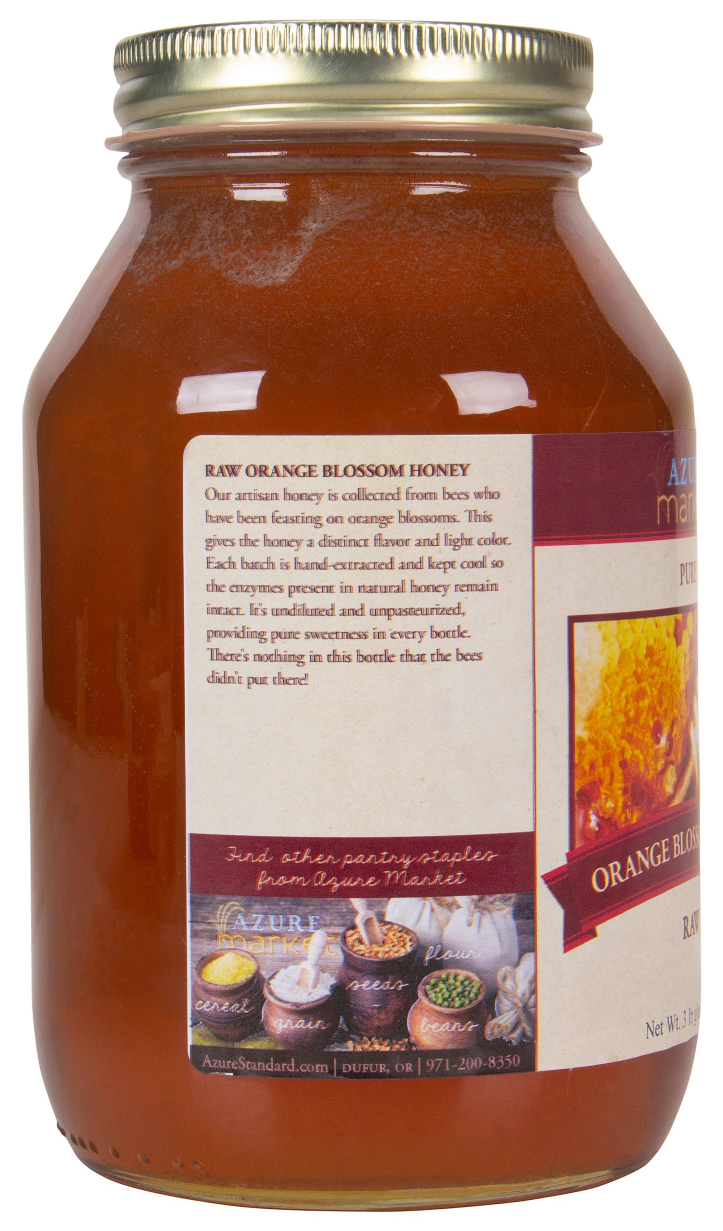 Honey, Raw, Orange Blossom