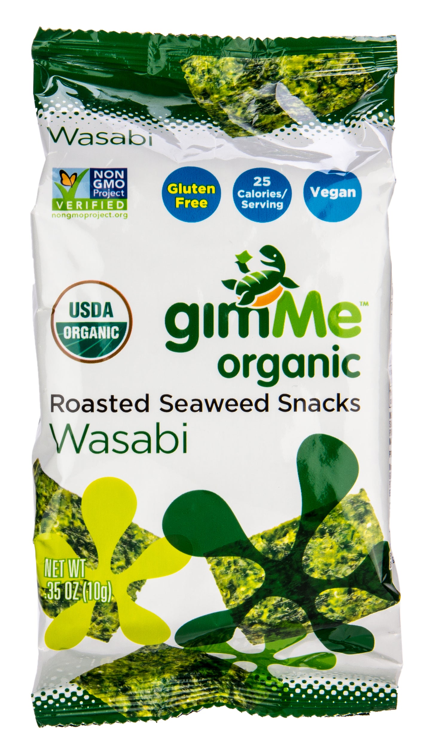 Wasabi, Roasted Seaweed Snack, Organic