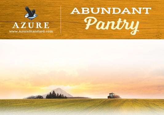 Azure Abundant Pantry Label, Large -  Orange (3.5x5)