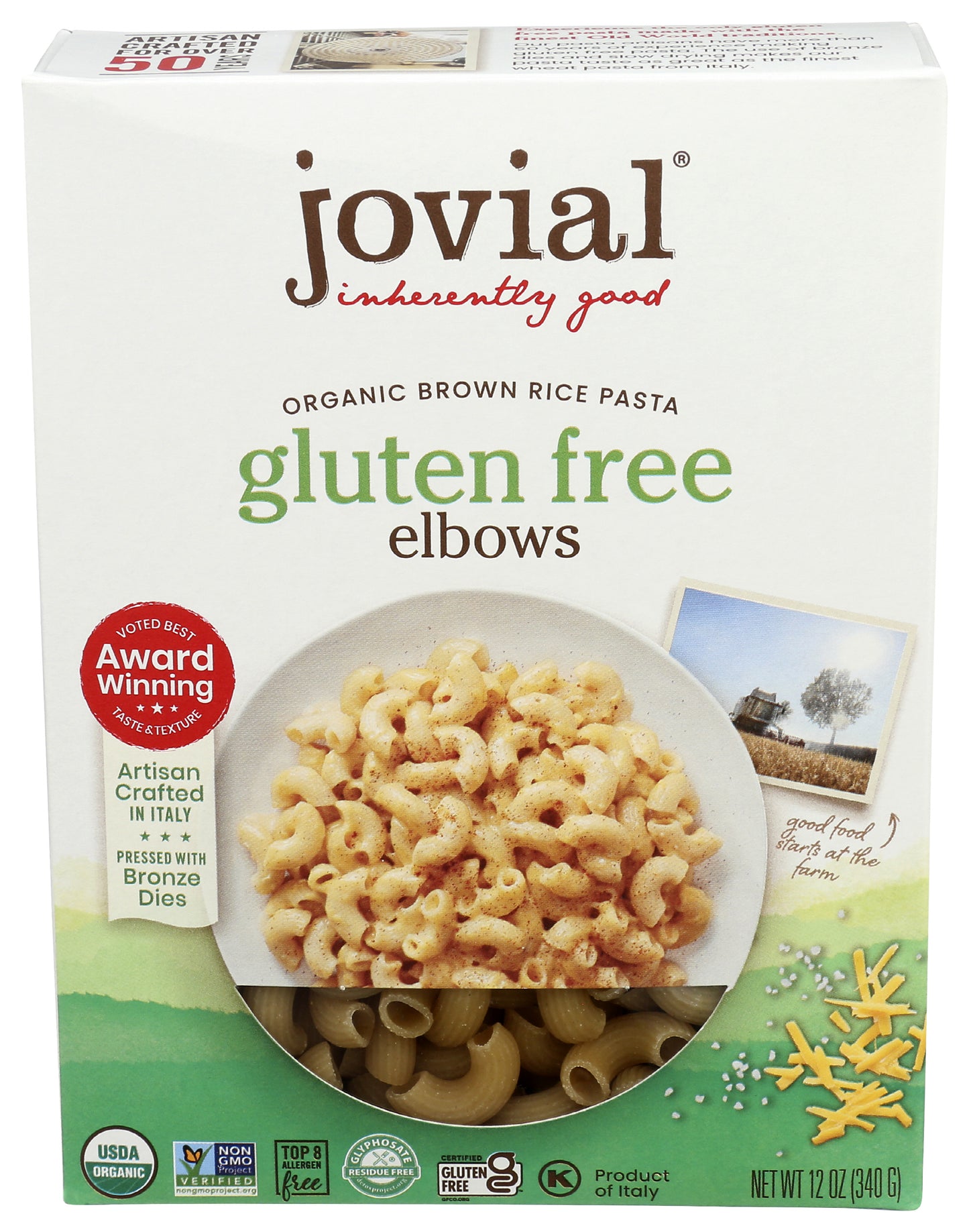 Pasta, Brown Rice, Elbows, GF, Organic