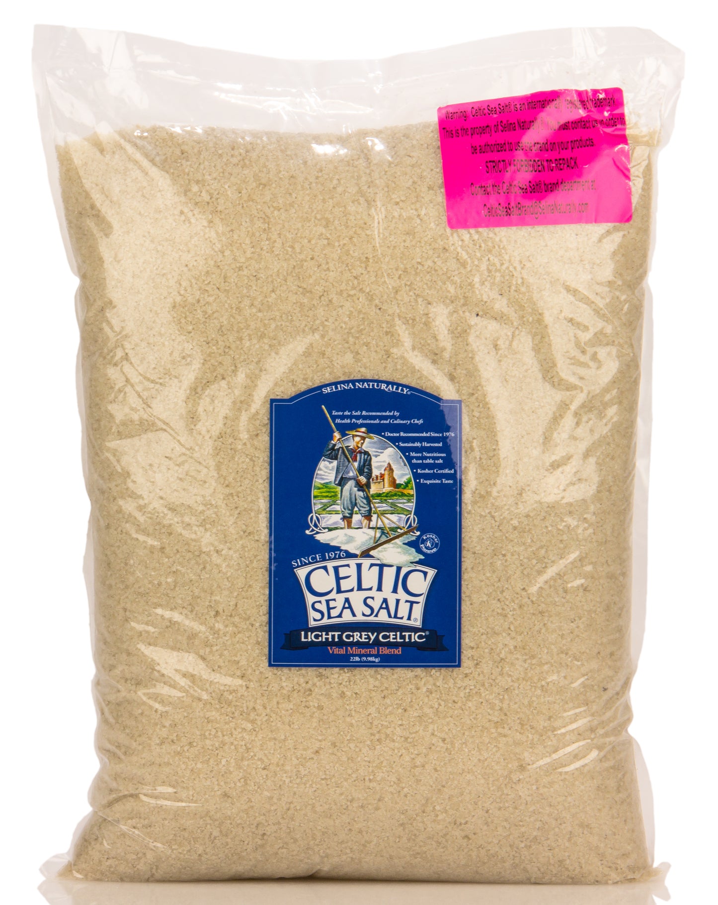 Celtic Sea Salt Crystals, Light Grey