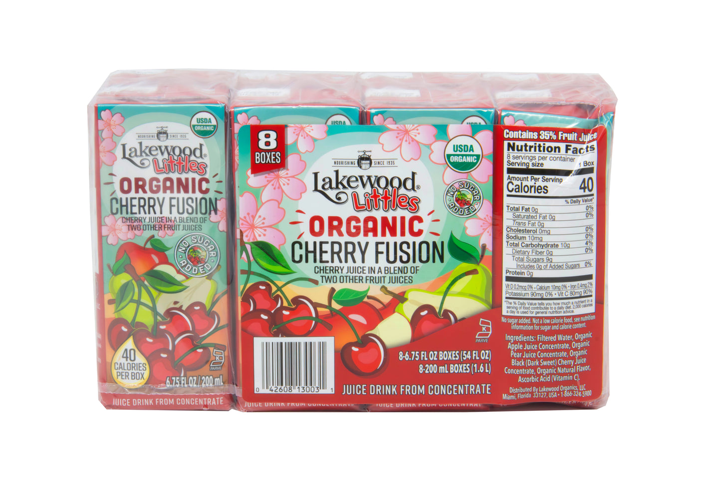 Littles Juice Box, Cherry Fusion, Organic