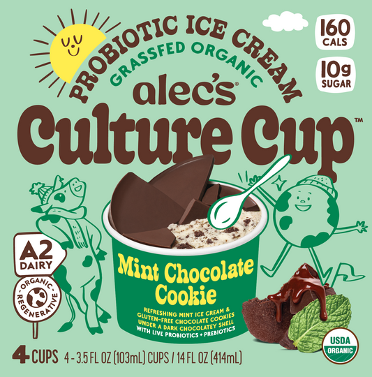 Ice Cream Cup, Mint Chocolate Cookie, A2, Frozen