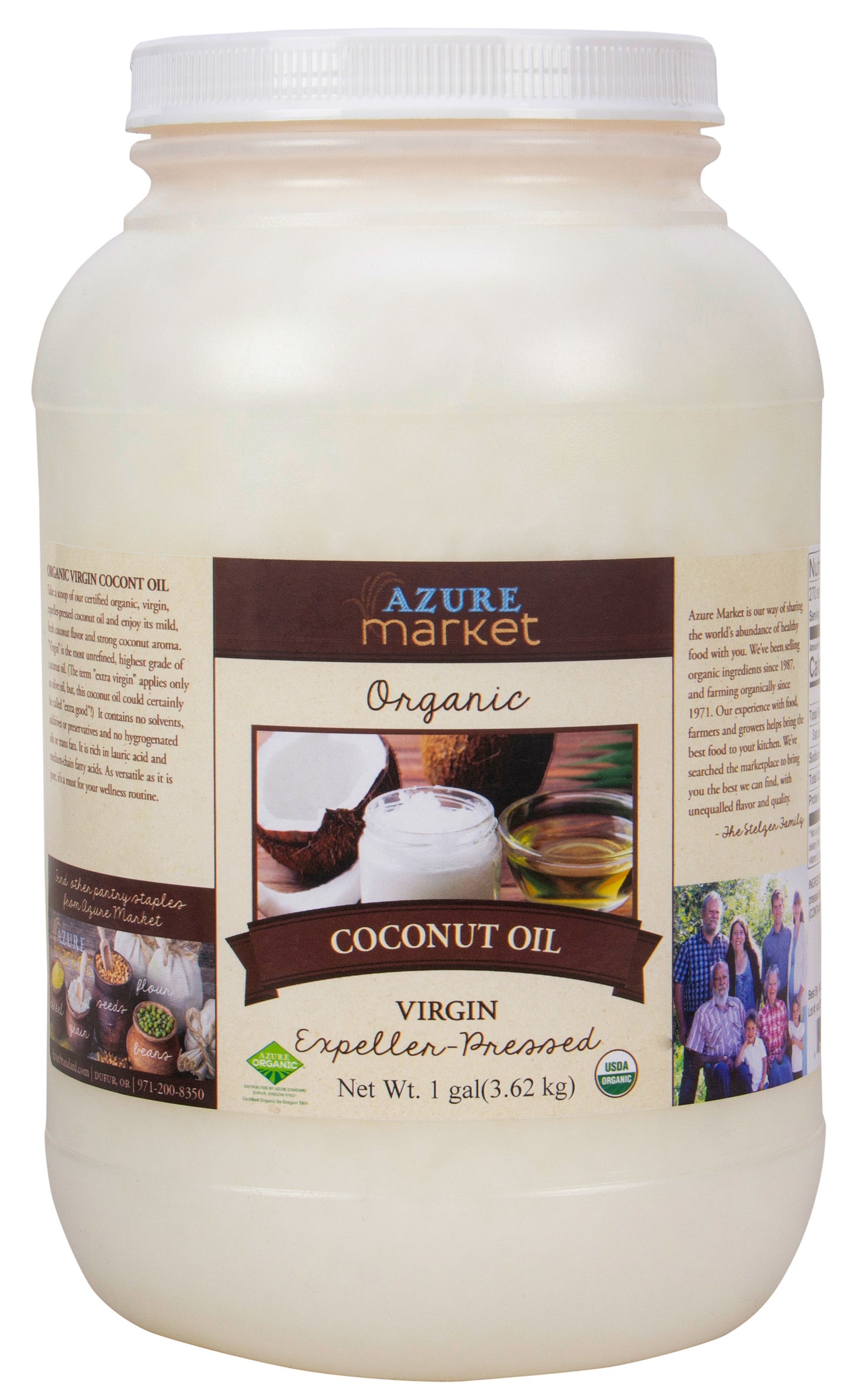 Coconut Oil, Expeller Pressed, Virgin, Organic