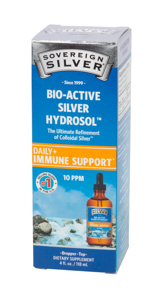 Bio-Active Silver Hydrosol, Dropper Top