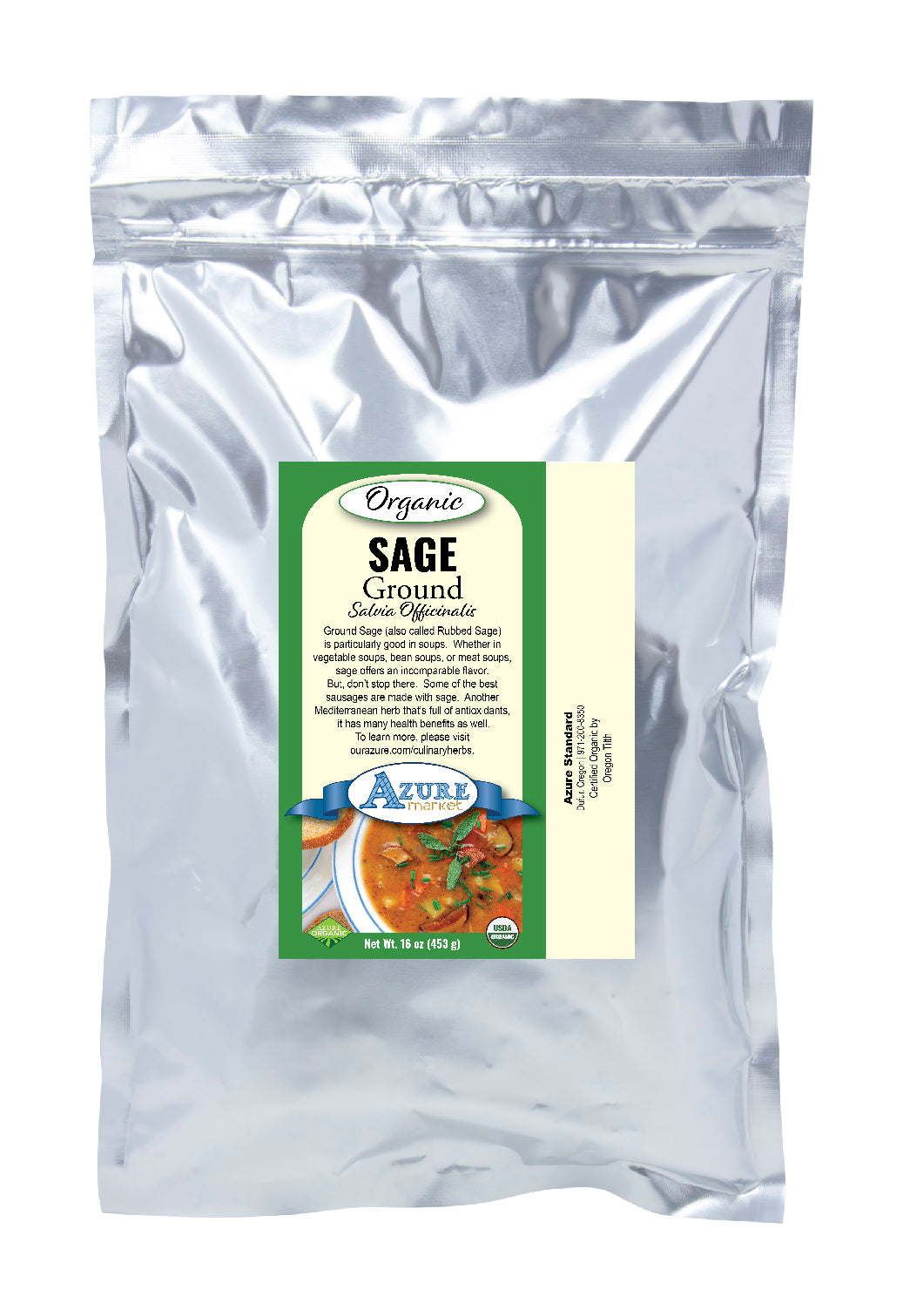 Sage, Ground, Organic