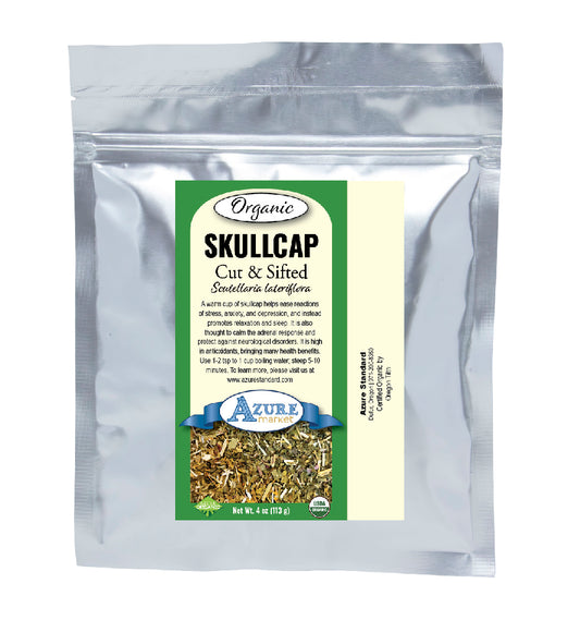 Skullcap, Cut & Sifted, Organic