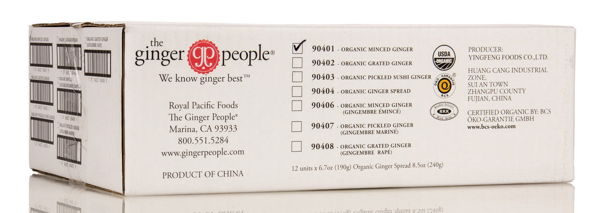 Ginger, Minced, Organic
