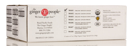 Ginger, Minced, Organic
