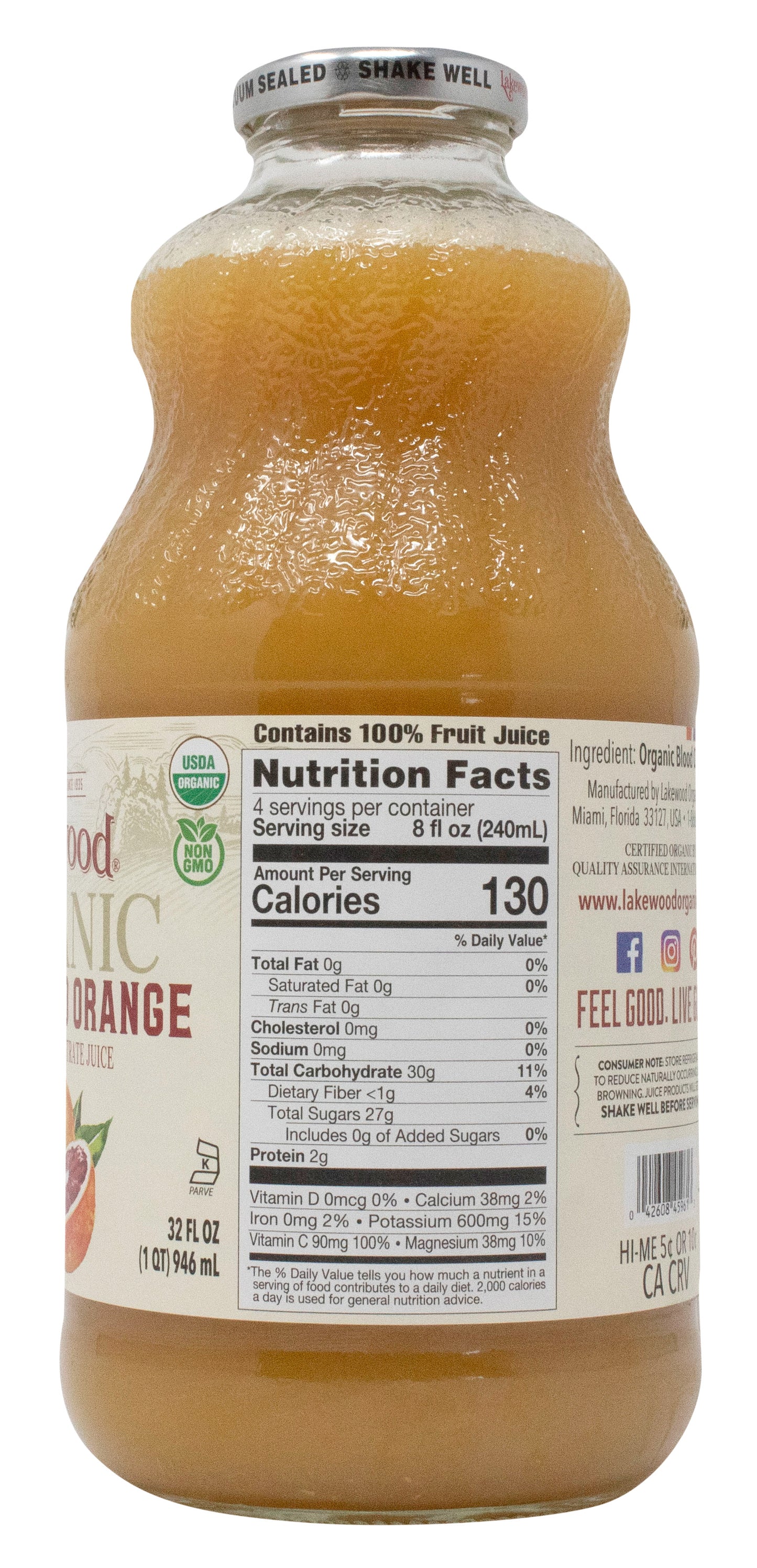 Blood Orange Juice, Pure, Organic