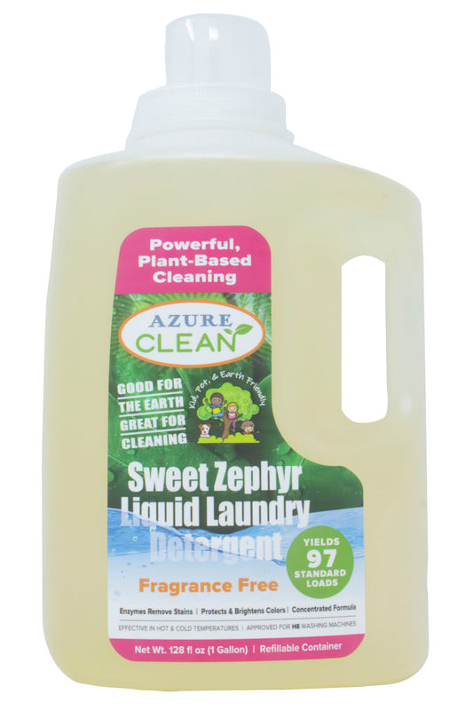 Sweet Zephyr Laundry Liquid, (Hot & Cold), Fragrance Free