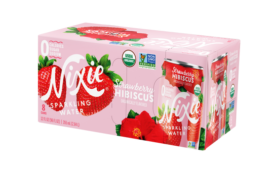 Sparkling Water, Strawberry Hibiscus, Organic