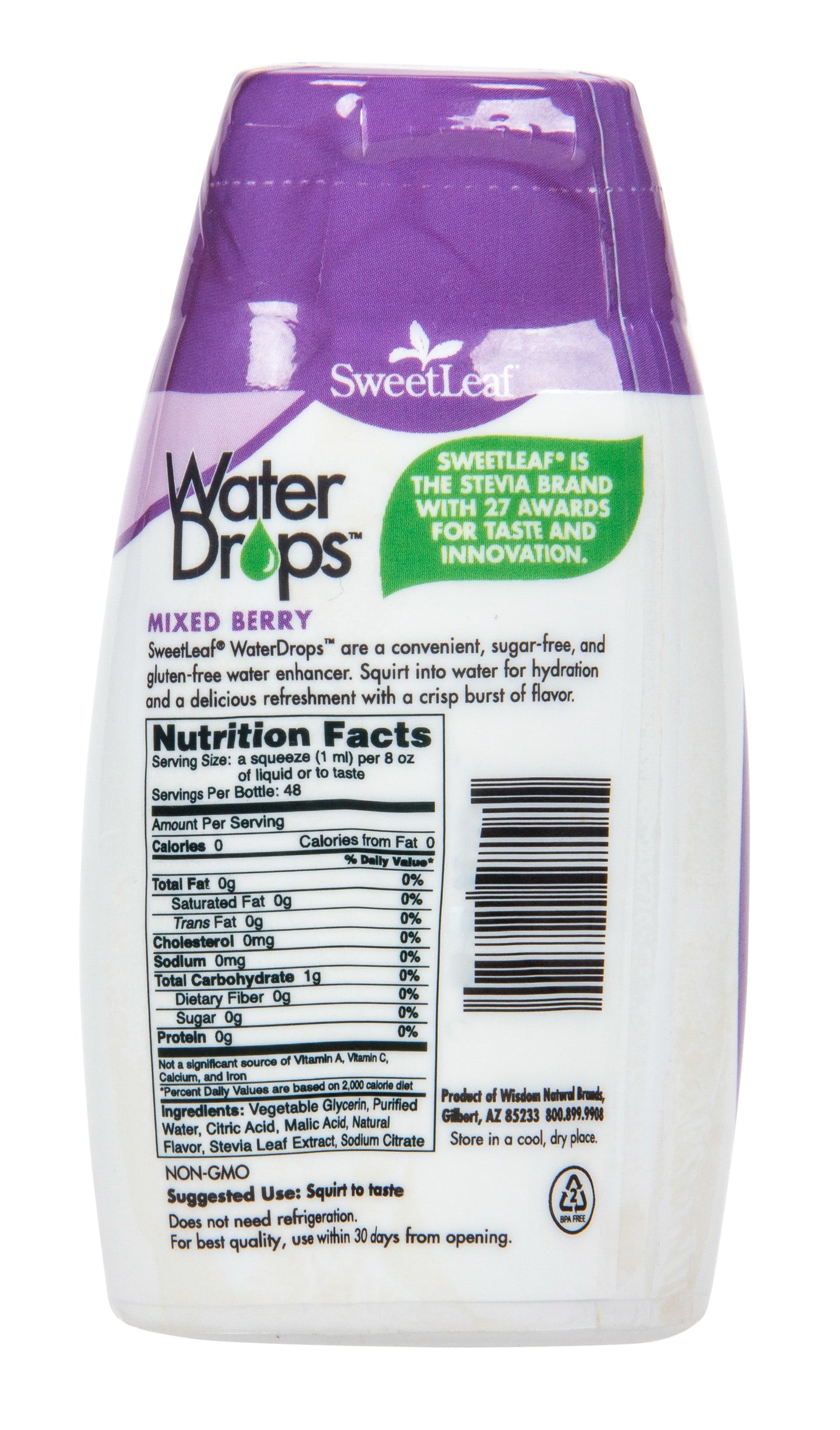 Natural Water Drops, Mixed Berry