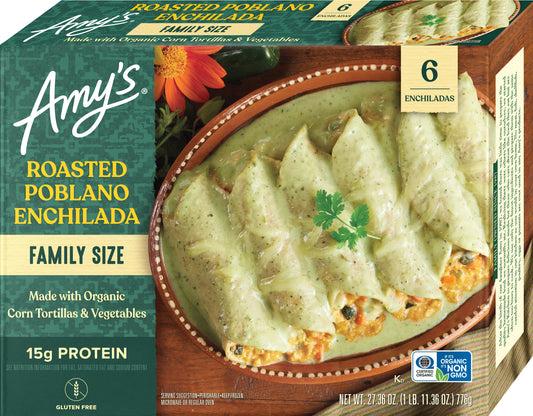 Roasted Poblano Enchilada, Family Size, Frozen