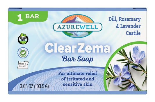 Castile Bar Soap, ClearZema (with Dill, Lavender & Rosemary), Organic