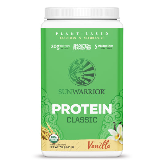 Protein Powder, Classic Vanilla, Raw, Vegan, Organic