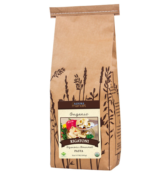 Rigatoni Azuroni Gourmet Pasta, Organic