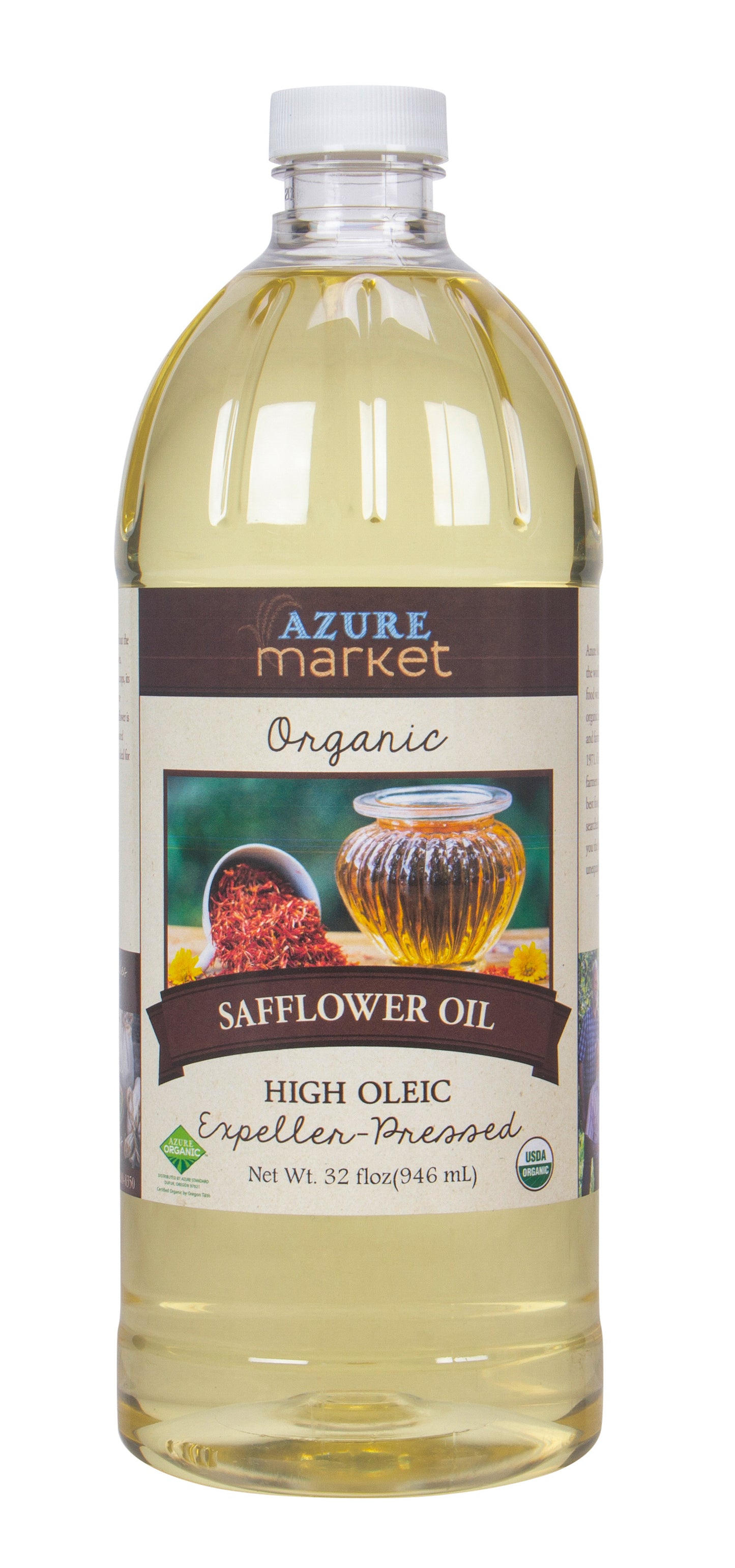 Safflower Oil, Expeller Pressed, High Oleic, Organic