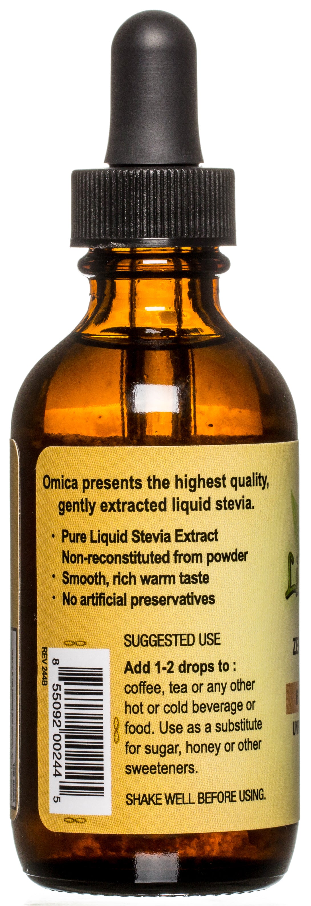 Liquid Stevia Butterscotch Toffee, Organic