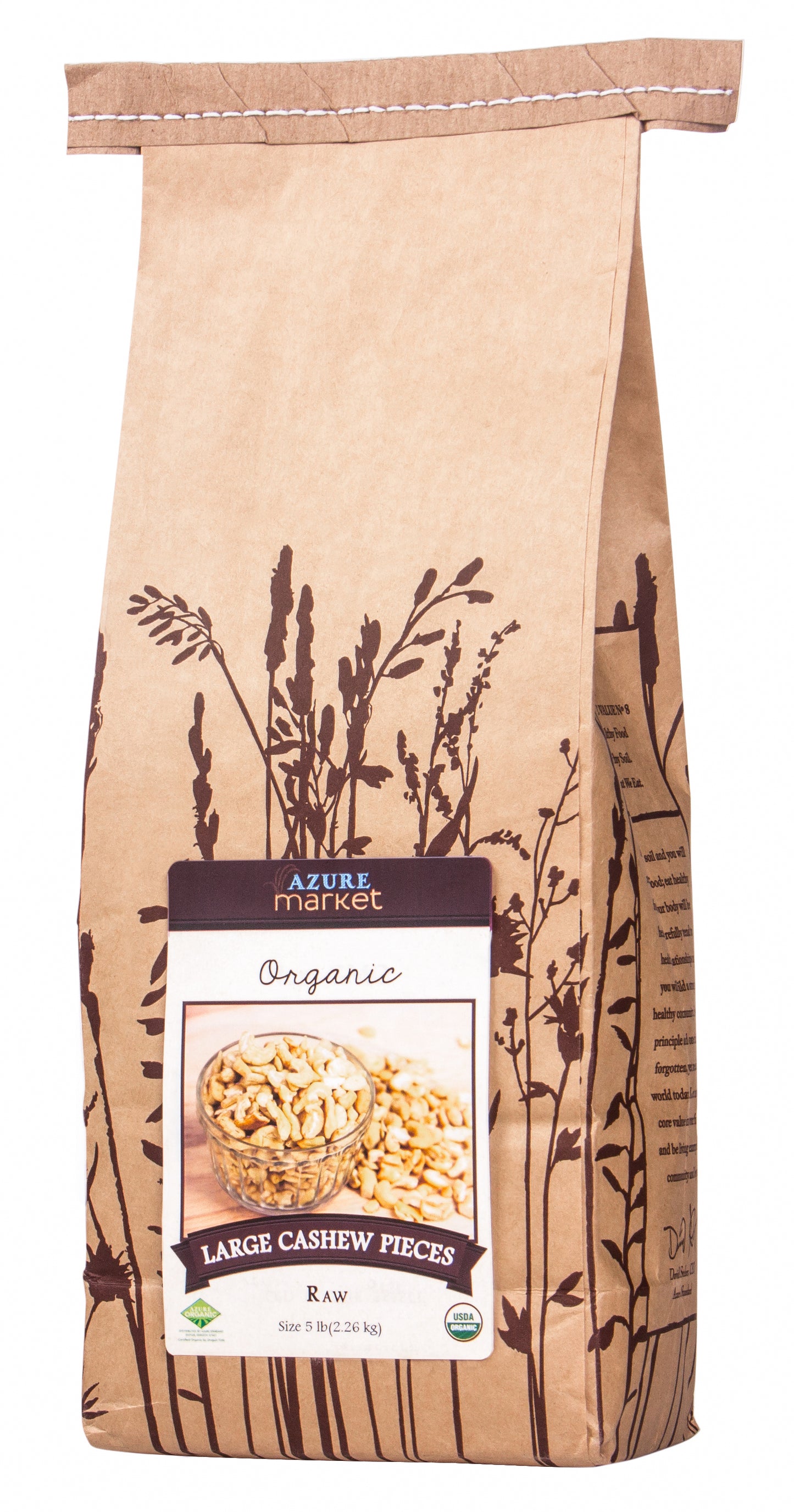 Cashews, Raw, Large White Pieces, Organic