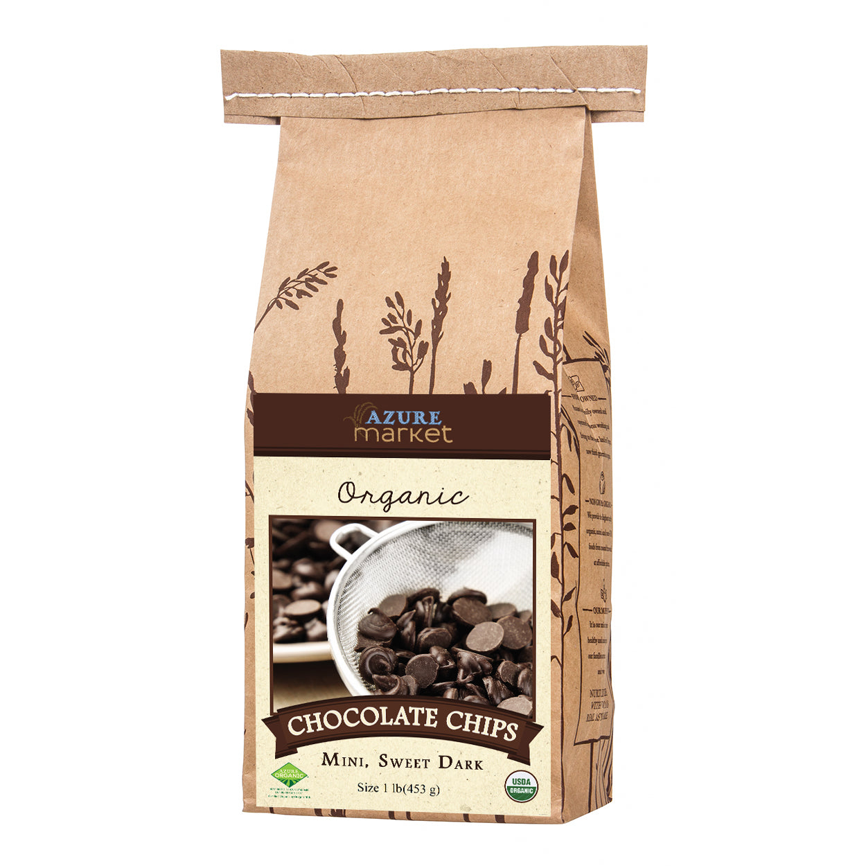 Chocolate Chips, Mini, Sweet Dark, Organic