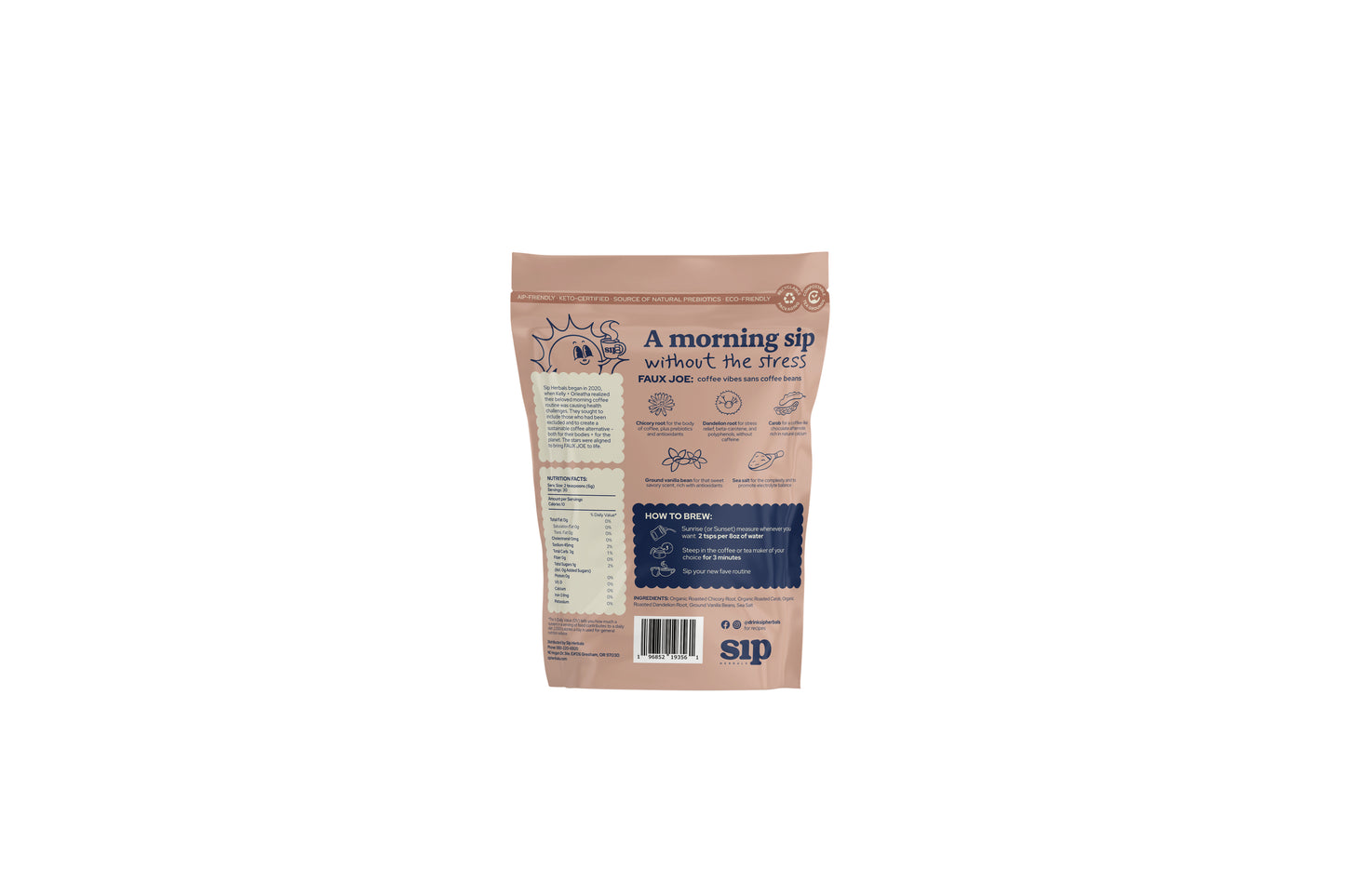 Faux Joe French Vanilla, Herbal Coffee, Loose Leaf
