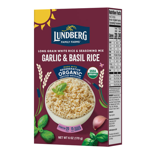 Rice & Seasoning Mix, Garlic & Basil, Organic