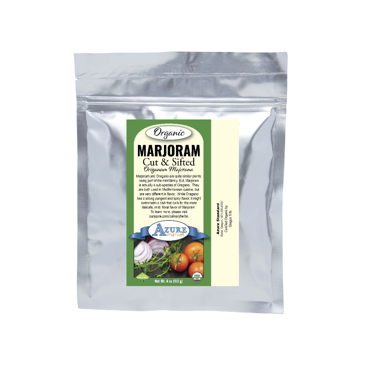 Marjoram, Cut & Sifted, Organic