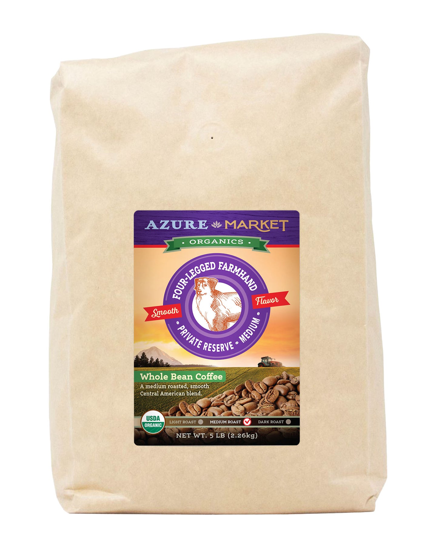 Coffee Whole Bean, Private Reserve Medium Roast, Organic