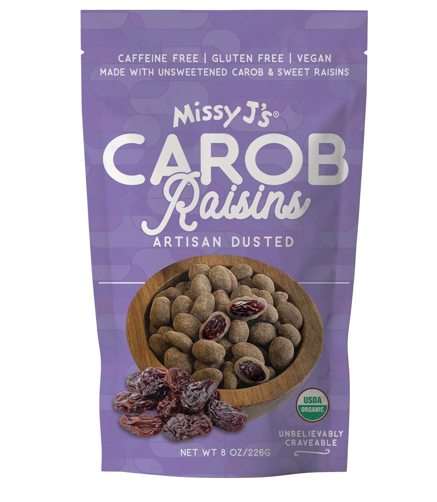 Carob Covered Raisins, Organic