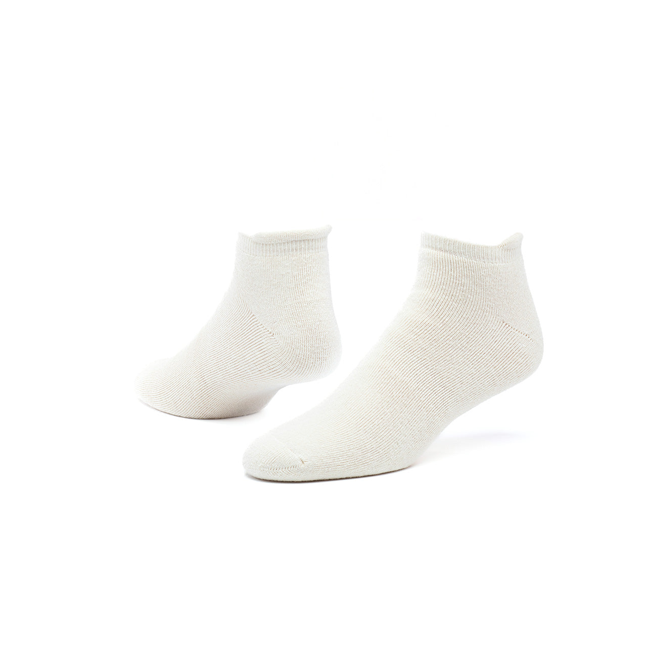 Cotton Footie Socks, Natural, Large, Organic