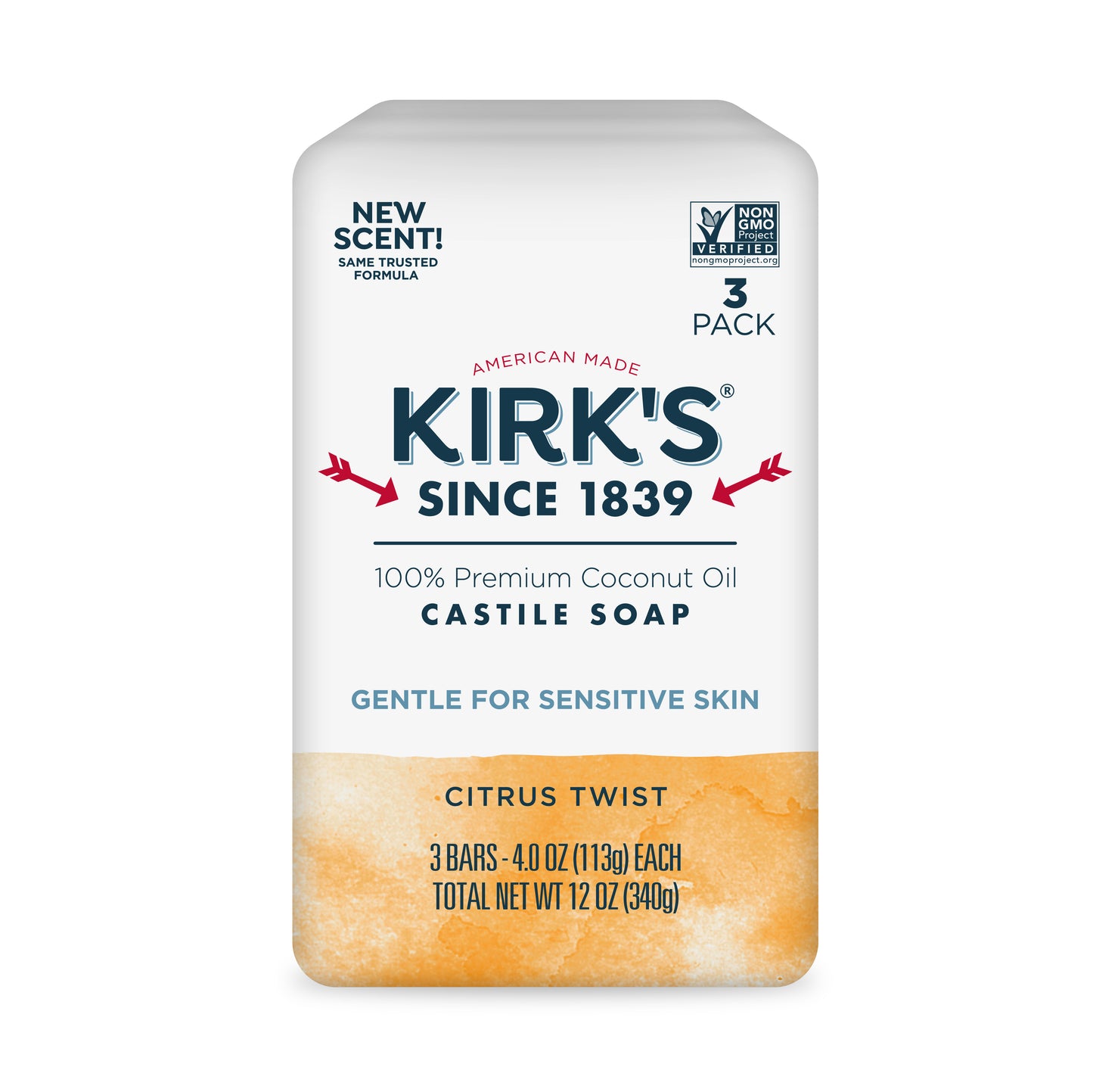 Bar Soap, Gentle Castile, Citrus Twist