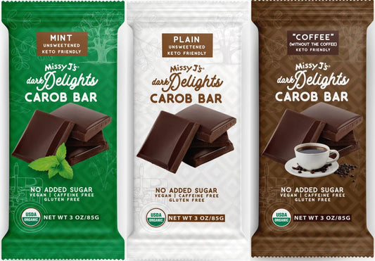 Carob Dark Delights Unsweetened Sampler Candy Bar