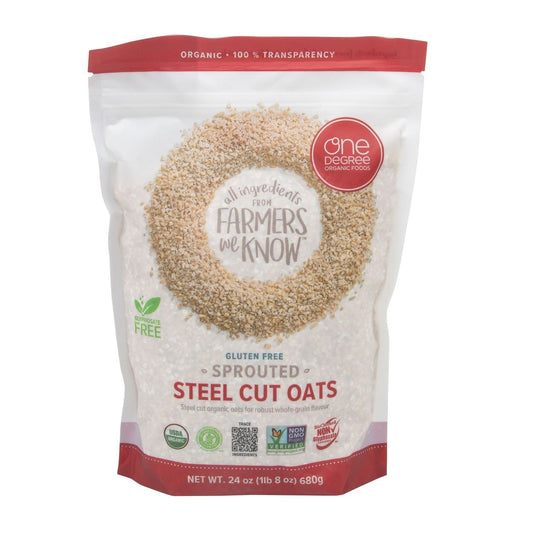 Oats, Steel Cut, Sprouted, Organic
