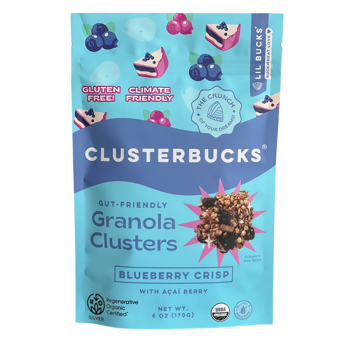 Granola Clusters, Blueberry Crisp, Organic