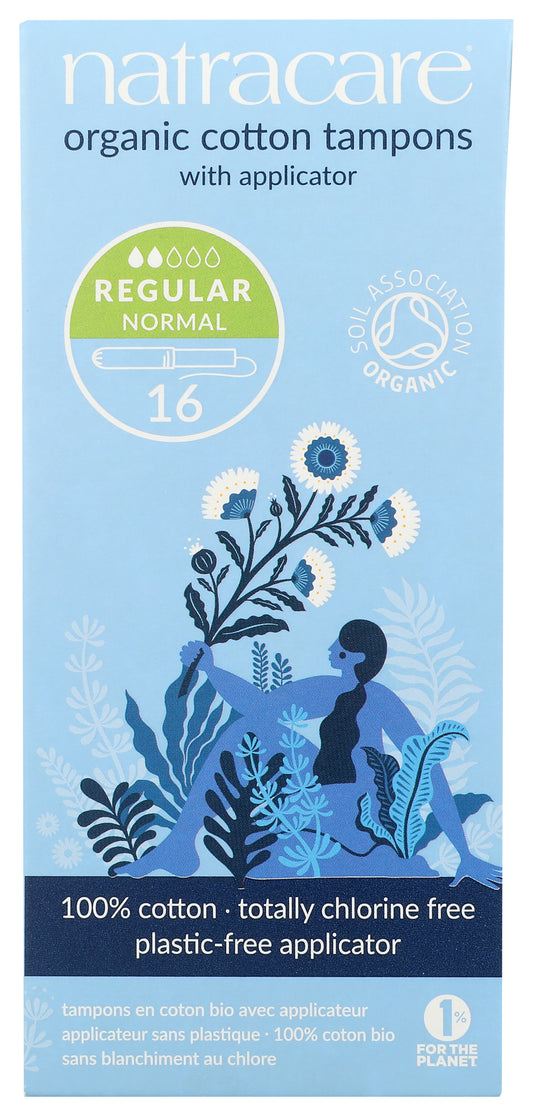 Regular Tampons with Applicator, Organic